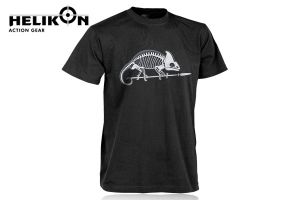 T-Shirt Helikon (szkielet kameleona) czarny