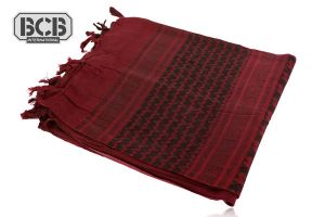 Arafatka - chusta (shemagh) BCB czerwono - czarna