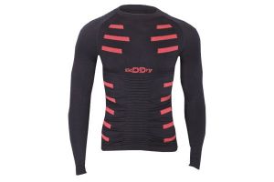 Koszulka termoaktywna BodyDry Extreme Walk czarno-czerwona r.XS/S