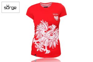 Koszulka patriotyczna Surge Polonia Orzeł Sport, damska