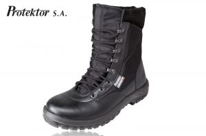 Buty taktyczne Protektor Grom, wysokie, czarne, rozmiar 41