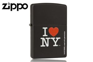 Zapalniczka ZIPPO Black Matte z logo I love NY